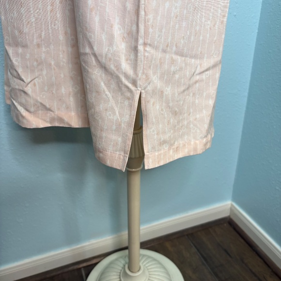 Vintage Lord & Taylor 90s Pink White Dress - Picture 6 of 11